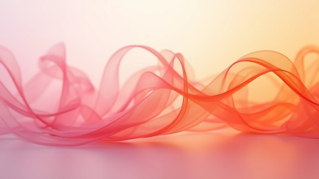 : A close-up of delicate wisps of pink and orange blending smoothly, creating a soft, ethereal gradient. 8k  