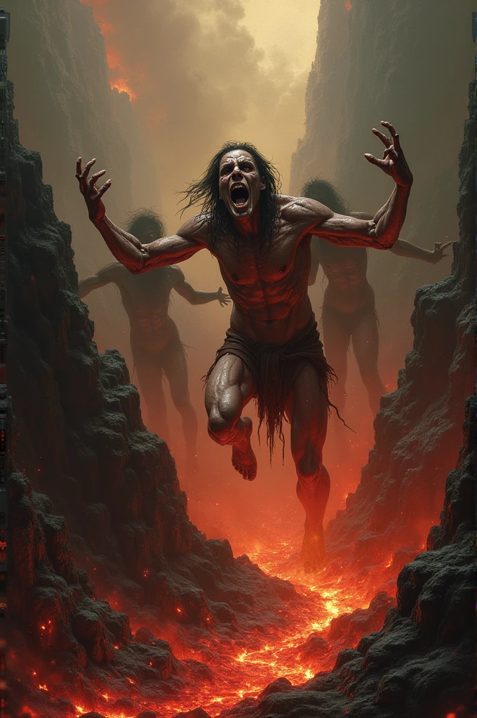 People burning in hell