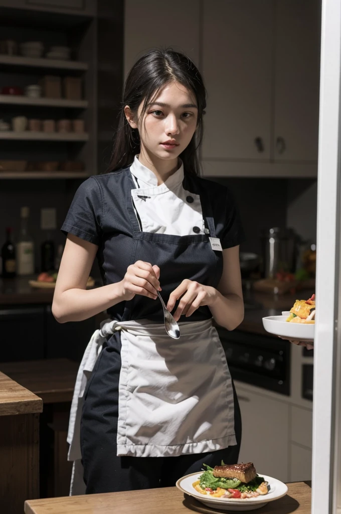 Meilleure qualité, chef-d'œuvre, haute résolution, 8k, (Réaliste: 1.4), Ultra haute résolution, 1 fille, ultra détaillé, surréaliste, illustration CG très détaillée, art officiel, lumière cinématographique, réalité, belle jeune fille obèse, silhouette de femme obese, silhouette grosse et grasse, gros ventre mou et rond qui pend, obésité, vue complète, corps gras et enorme, (Commencer ci-dessous: 1.3), Pose, Longues jambes grasses sexy, confiant, belle sexy, crop top noir Manches Courtes, ventre visible qui sort, short court, Corps en forme de S, Hanches retournée, posant, différents points de vue