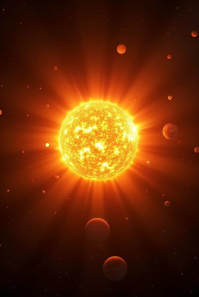 visually striking image of the Sun compared to the rest of the solar system