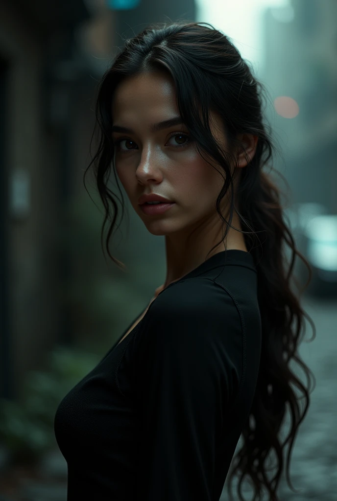 Girl with cinematic video
