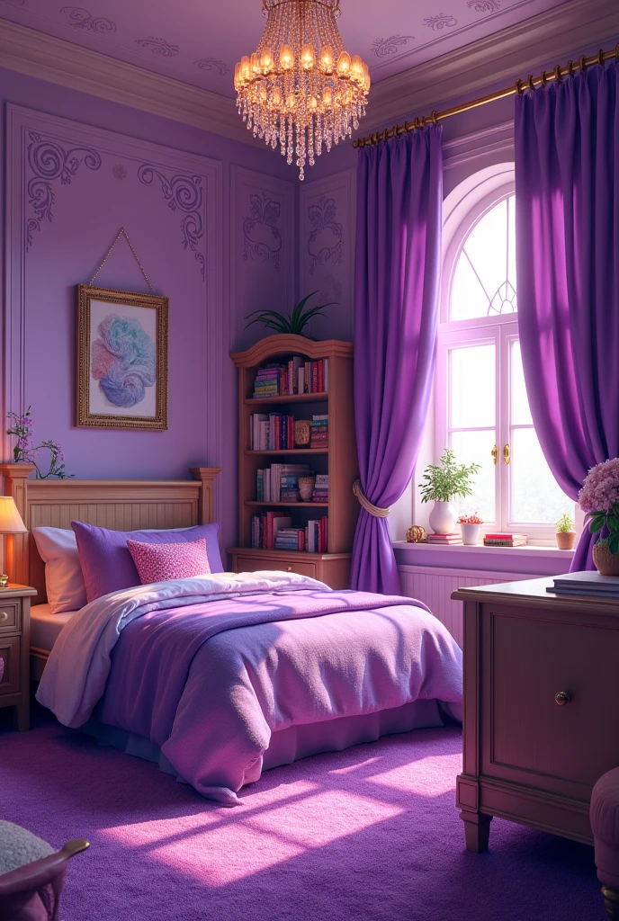 Purple girl&#39;s room
