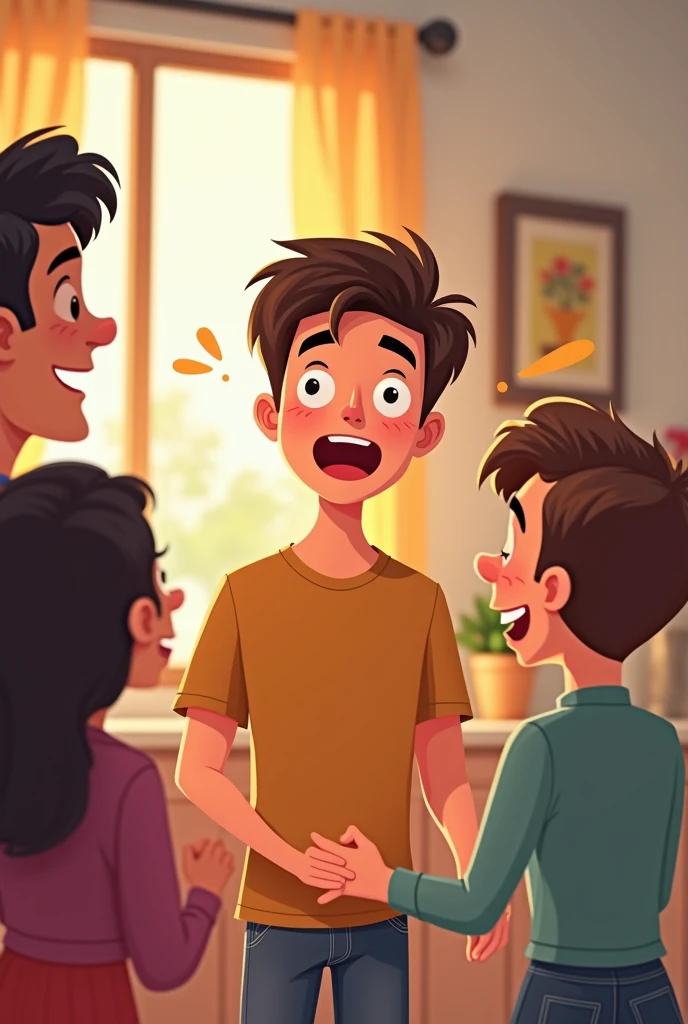 more parents were shock woman is love and support had inspired him to achieve his goal suprised cartoon