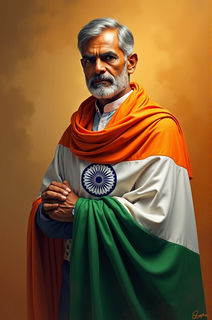 PANKAJ WITH INDIAN FLAG 