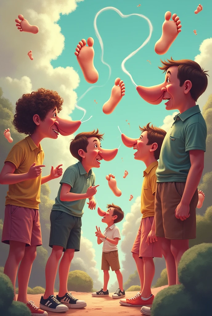 People who smell feet