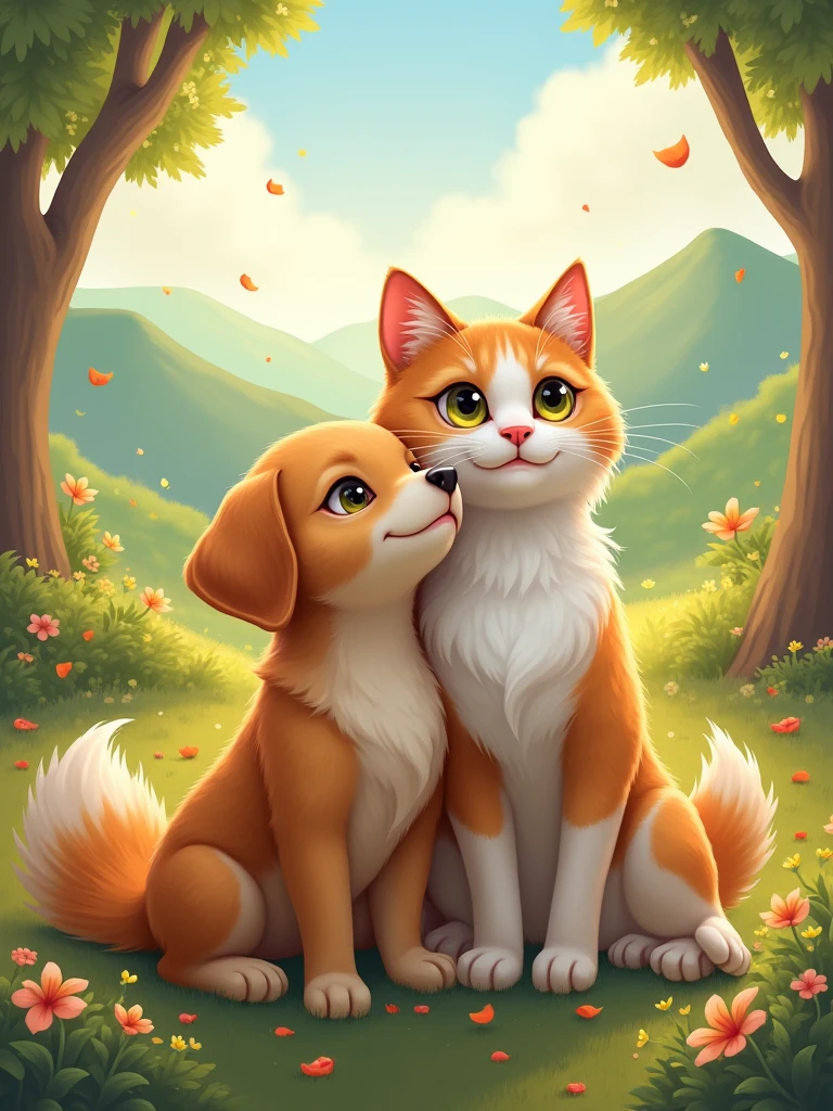 a cat with a dod