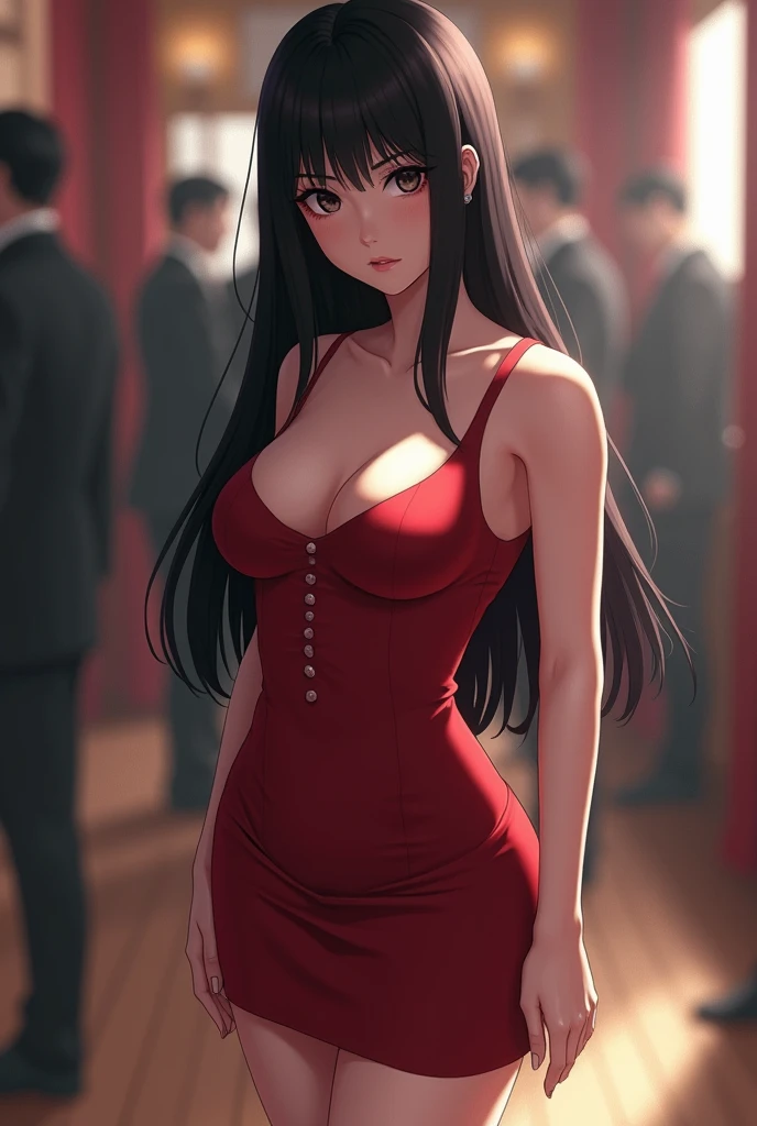 Hinata hyuga in bodycon dress