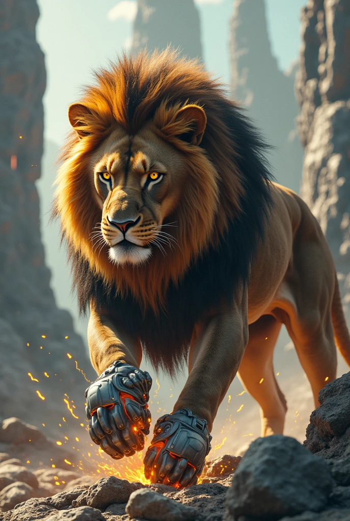 Lion grabbing machine