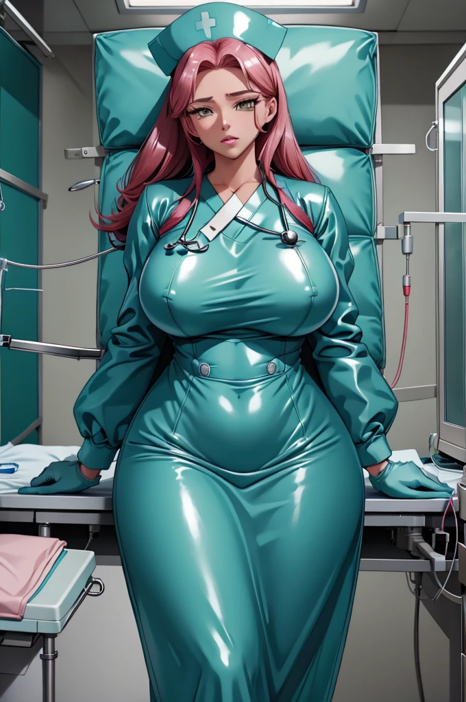 nurse uniform,hospital, latex nurse suit,nurses,,elbow gloves,labcoat,black hair woman,red eyes , gigantic ,medical instruments,asian nurse,two nurses,speculum,examination room,oversize ,big ass ,ap on table ,legs spreaded,giving birth,gyno chair , dentist,Milf,latex,whiteform,oversize breasts
