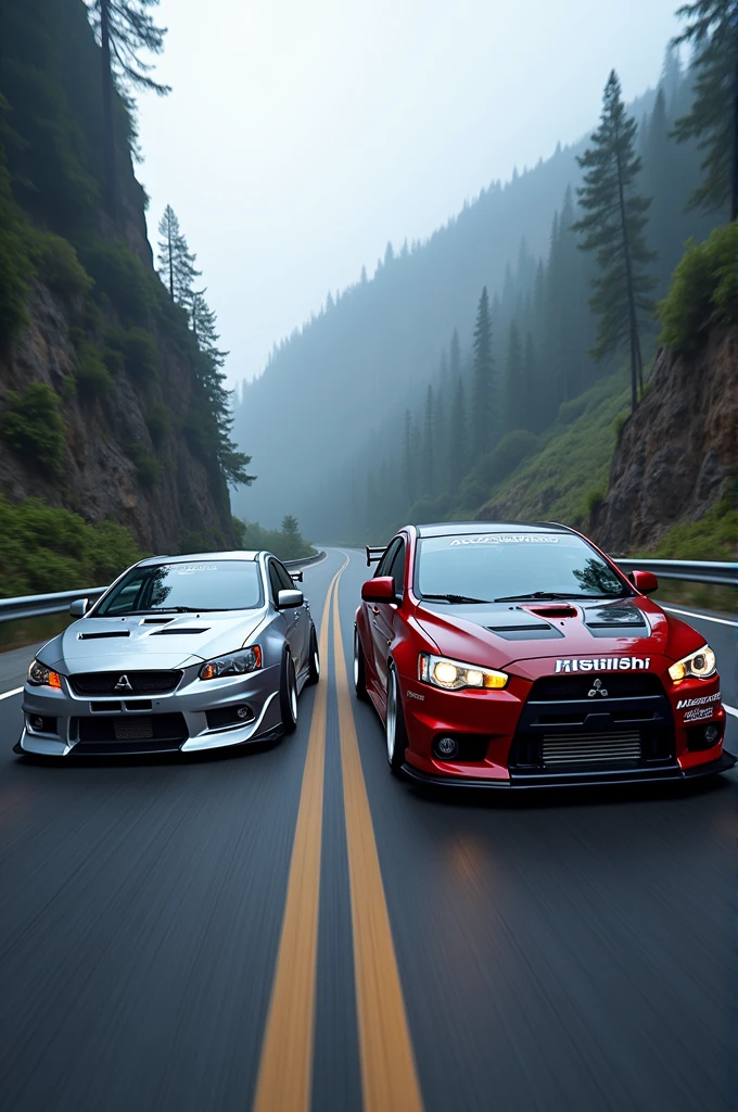 Honda Civic 2003 tuning y Mitsubishi Lancer 2011 tuning