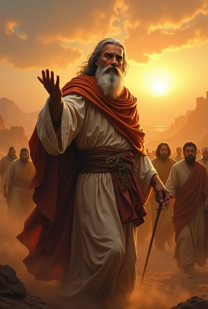 As Moses grew up, he became a guiding force for his people, leading them towards a brighter future with wisdom and inspiration, fostering harmony and positive change.