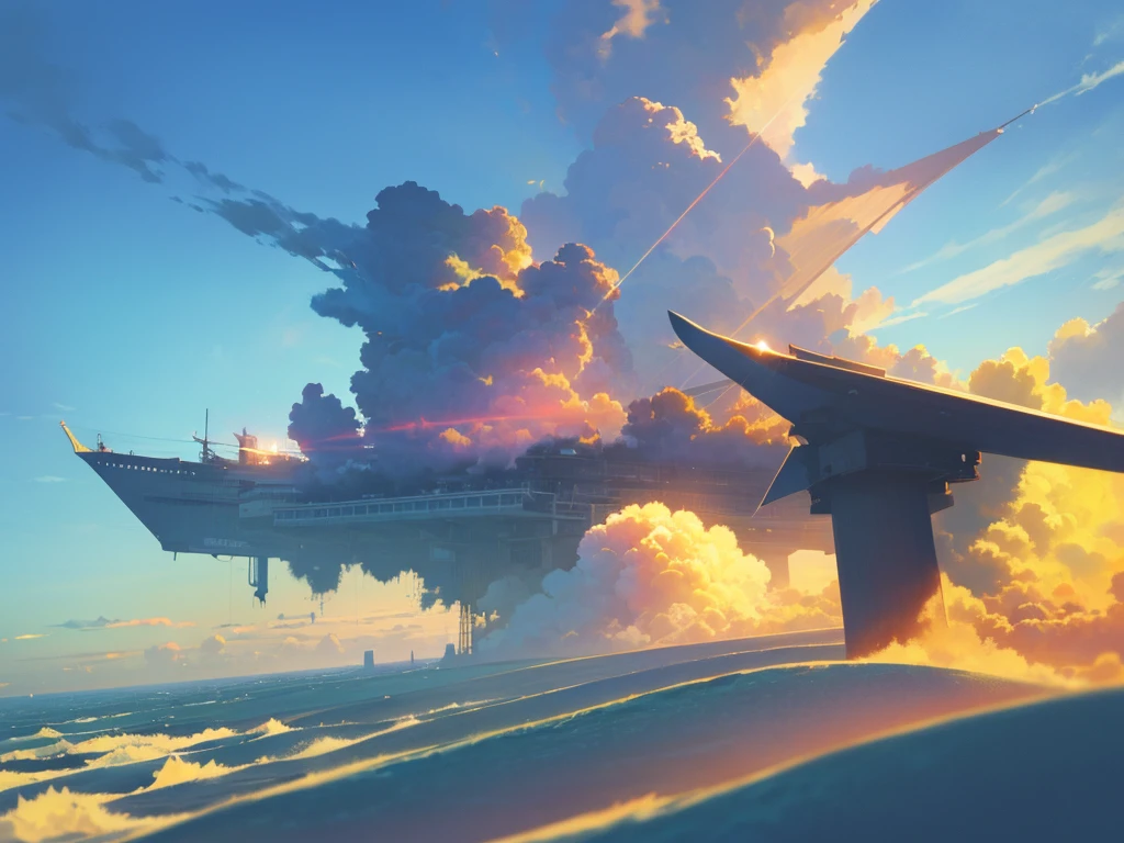 nullに浮かぶ巨大な都市, cloudのsuperiorの町, Floating School City, you can see the horizon, There's a city below,1people々, Purple eyes, Blonde,score_9, score_8_superior, score_7_superior, score_6_superior, score_5_superior, masterpiece, Highest quality, Intricate details, Sharp focus, Super detailed, null, (null飛ぶ島:1.2), null, cloud, Fantasy Landscape, Mysterious,
