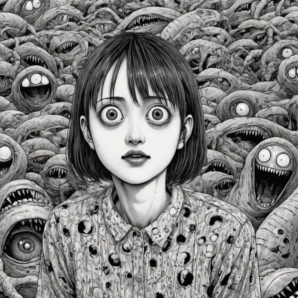 by Junji Ito, best quality, masterpiece, 8k