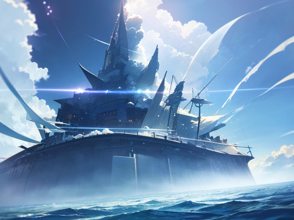 入道cloudの中に浮かぶ巨大な都市, cloudのsuperiorの町, Floating School City, you can see the horizon, There's a city below,1people々, Purple eyes, Blonde,score_9, score_8_superior, score_7_superior, score_6_superior, score_5_superior, masterpiece, Highest quality, Intricate details, Sharp focus, Super detailed, null, (null飛ぶ島:1.2), null, cloud, Fantasy Landscape,