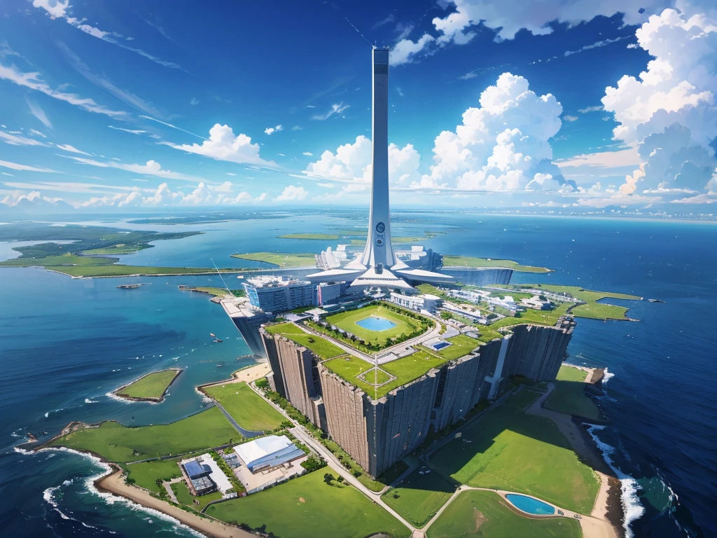 入道cloudの中に浮かぶ巨大な都市, cloudのsuperiorの町, Floating School City, you can see the horizon, There's a city below,1people々, Purple eyes, Blonde,score_9, score_8_superior, score_7_superior, score_6_superior, score_5_superior, masterpiece, Highest quality, Intricate details, Sharp focus, Super detailed, null, (null飛ぶ島:1.2), null, cloud, Fantasy Landscape,