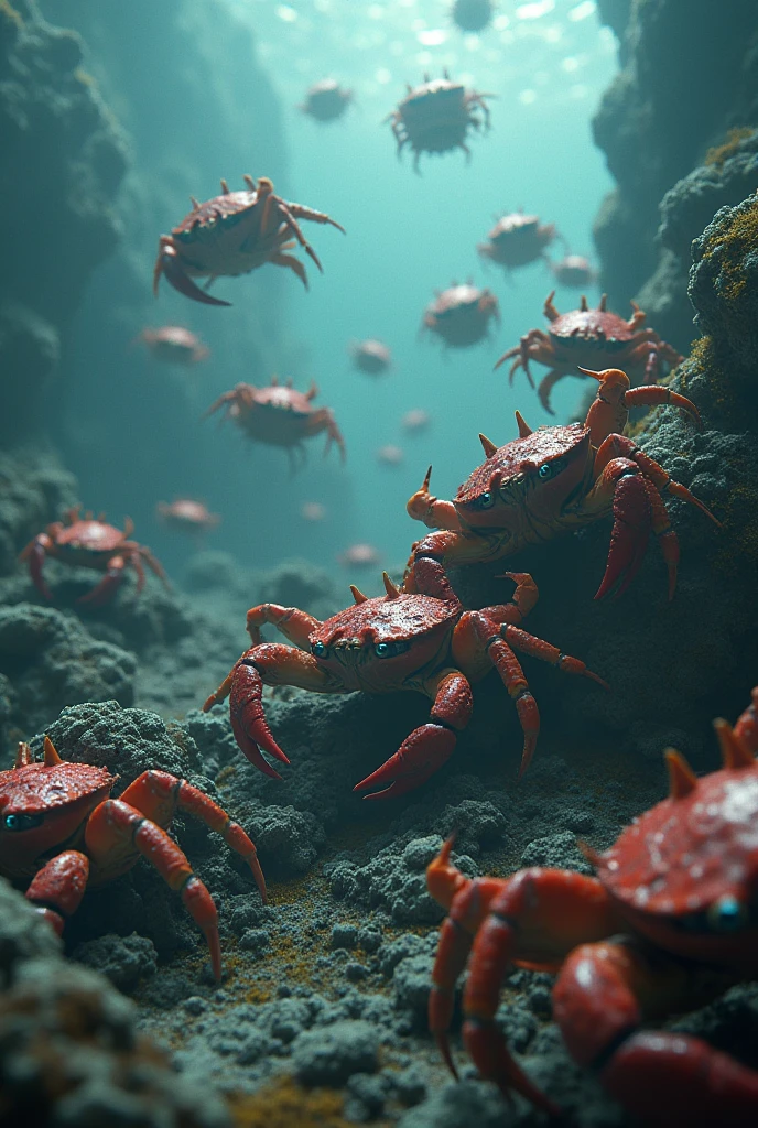 The battle between viruses and crabs
