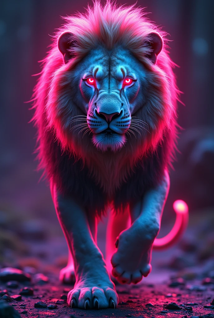 Neon Lion image imdipendemce
with name shankar