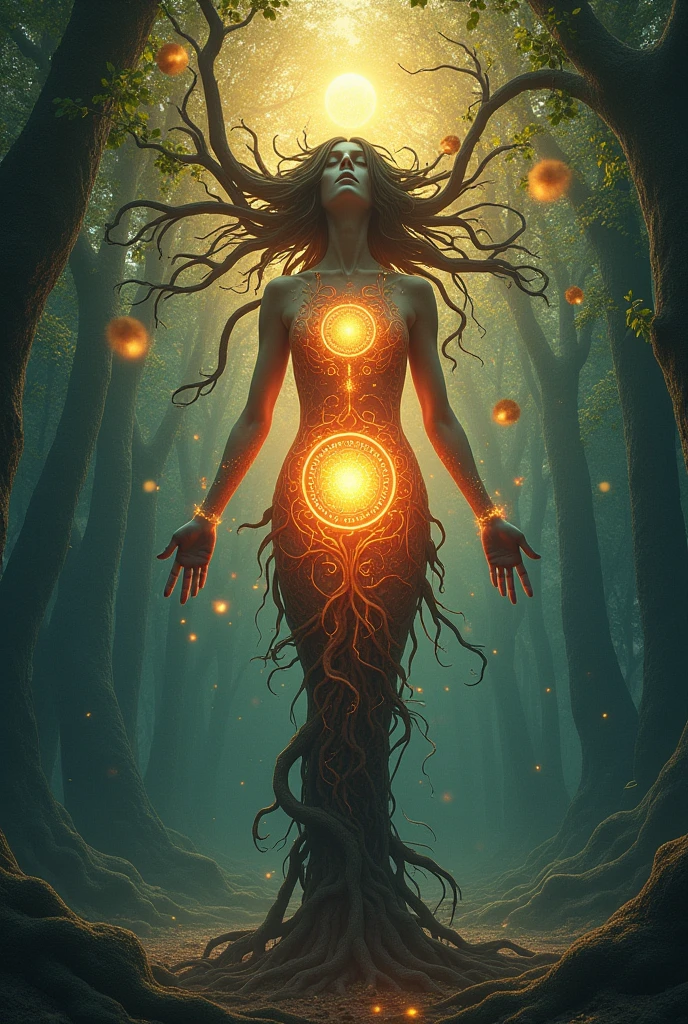 roots towards the female womb