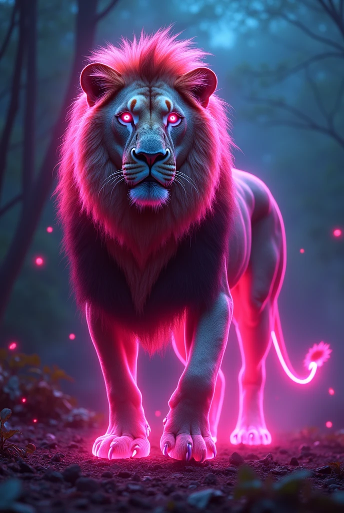 Neon Lion image imdipendemce
with name shankar