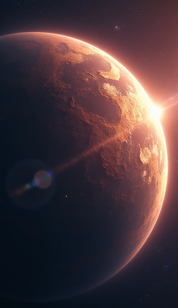 the earth, gigantic meteor, from space, 