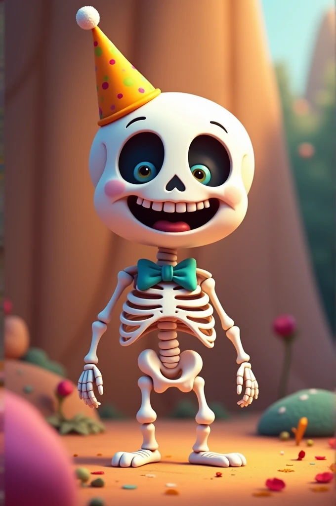 Cartoon Skeleton which looks cute