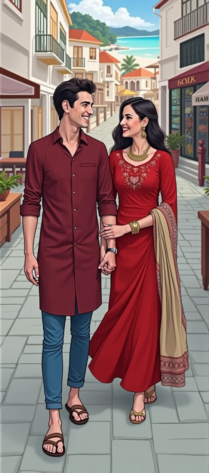 Me and my wife going to goa