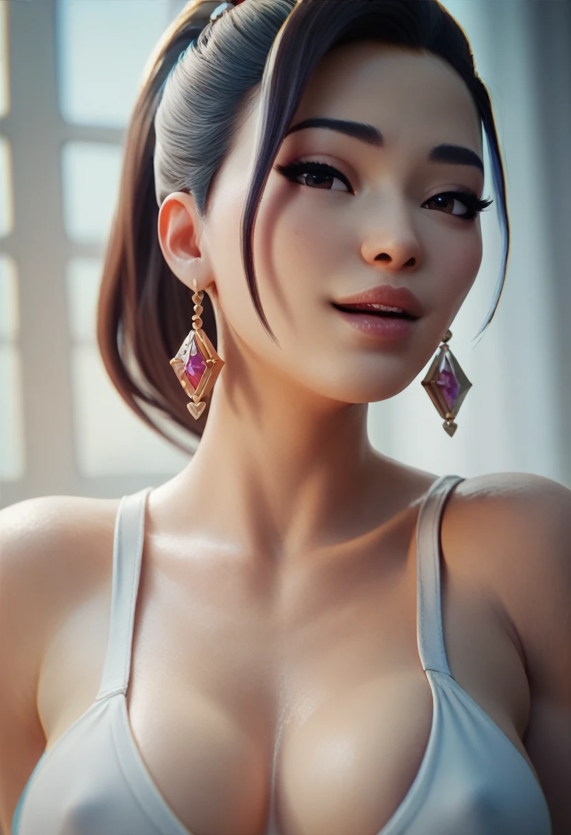 (masterpiece) (best quality) (detailed face) (8k) (sharp focus), adult female, sexy, Asian