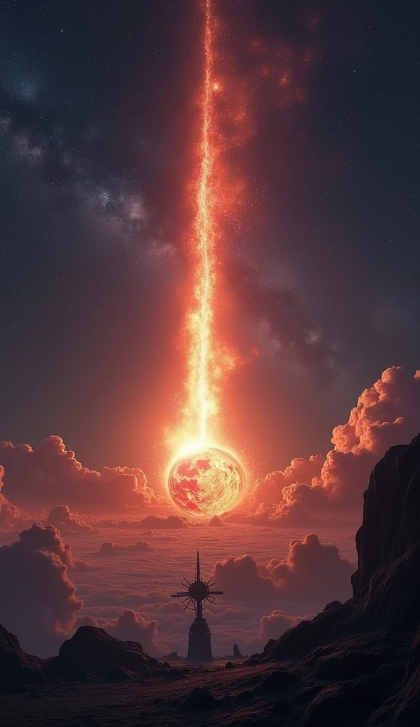 gigantic meteor, from space to the earth, impact, judgement day, 
