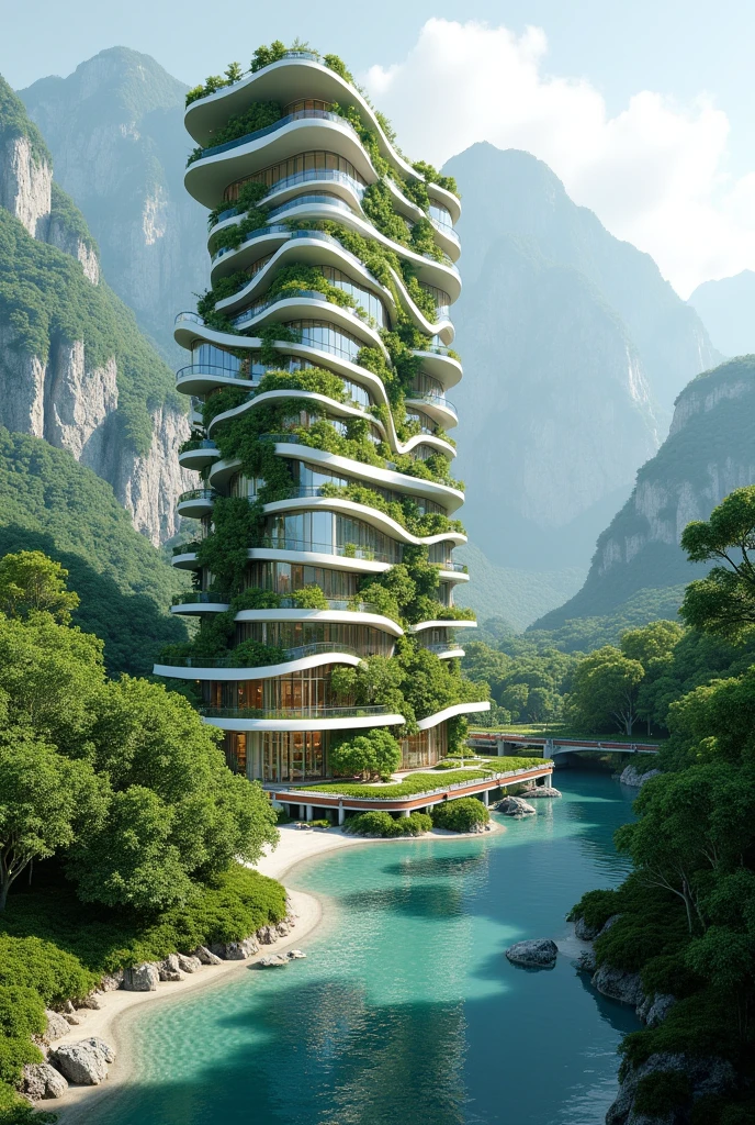 (masterpiece, best quality: 1.2),architecture,Environmental friendly,finance,Commercial real estate((充满幻想元素的masterpiece))), ((best quality)), ((Intricate details))(8k)