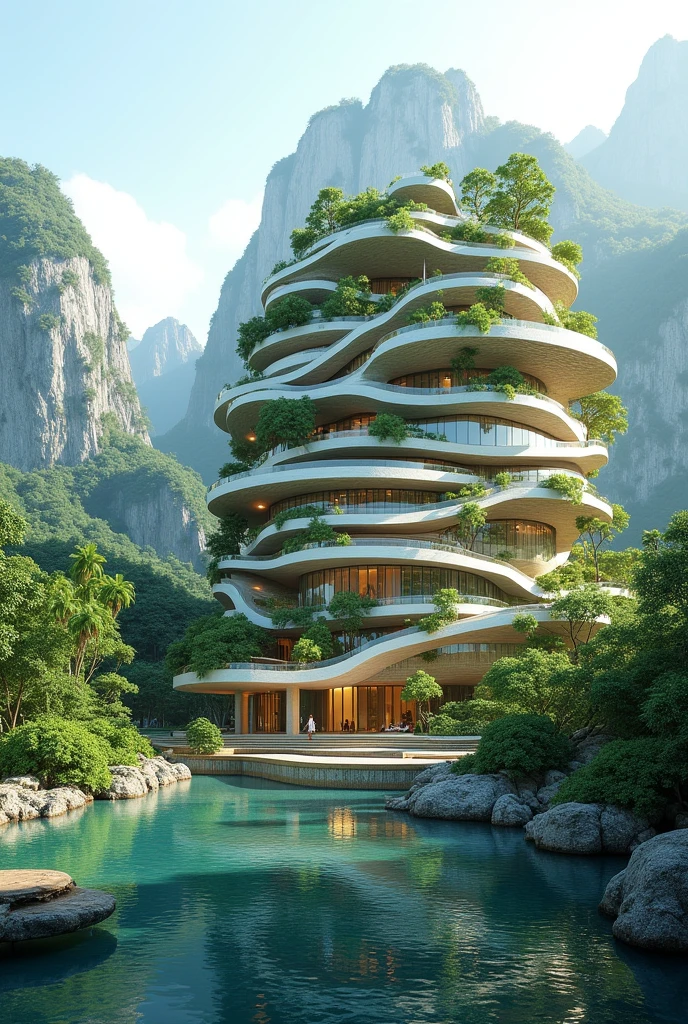 (masterpiece, best quality: 1.2),architecture,Environmental friendly,finance,Commercial real estate((充满幻想元素的masterpiece))), ((best quality)), ((Intricate details))(8k)