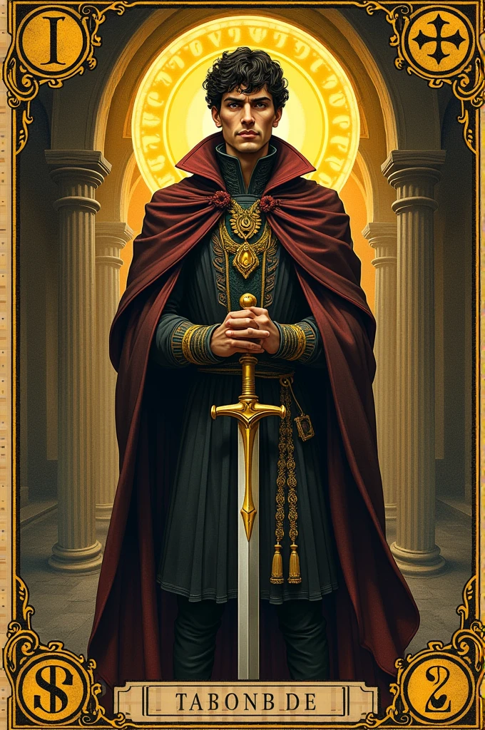Ace of Gold 9 of Clubs 3 of Swords and 2 of Clubs creates a 4 card Spanish image