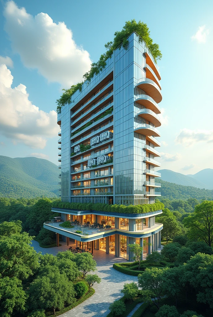 (masterpiece, best quality: 1.2),Environmental friendly,finance,Commercial real estate,architecture,Commercial poster style ((best quality)), ((Intricate details))(8k)