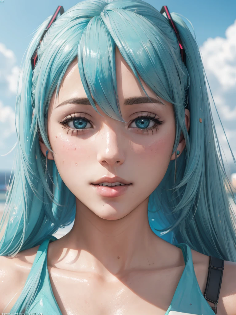 deepthroat, girl eating ice-cream,  face stained, hatsune miku, sucking ice-cream,  (8k, RAW photo, best quality, ultra high res, photorealistic, masterpiece, ultra-detailed, Unreal Engine)