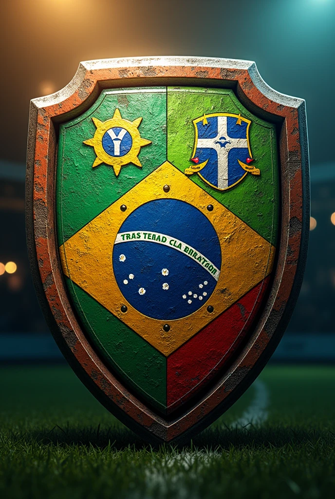 Create a football shield of Brazilian teams based on English football teams 