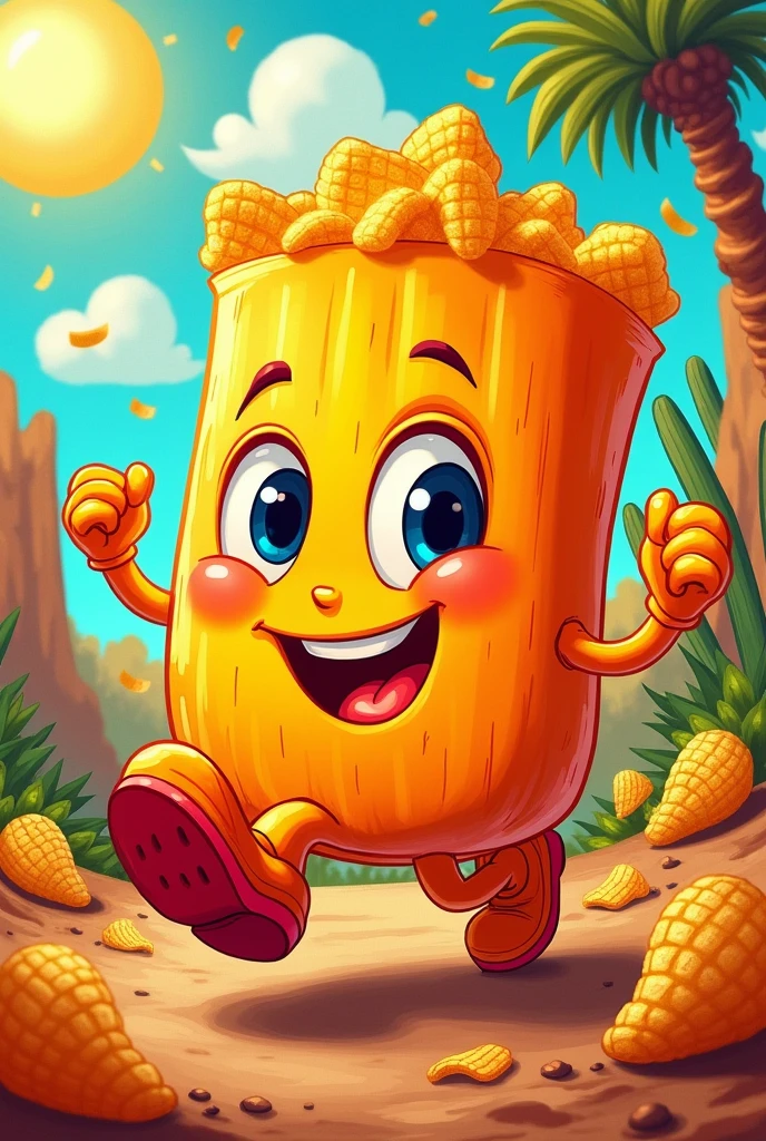 Drawing of the character of the chetos sabritas


