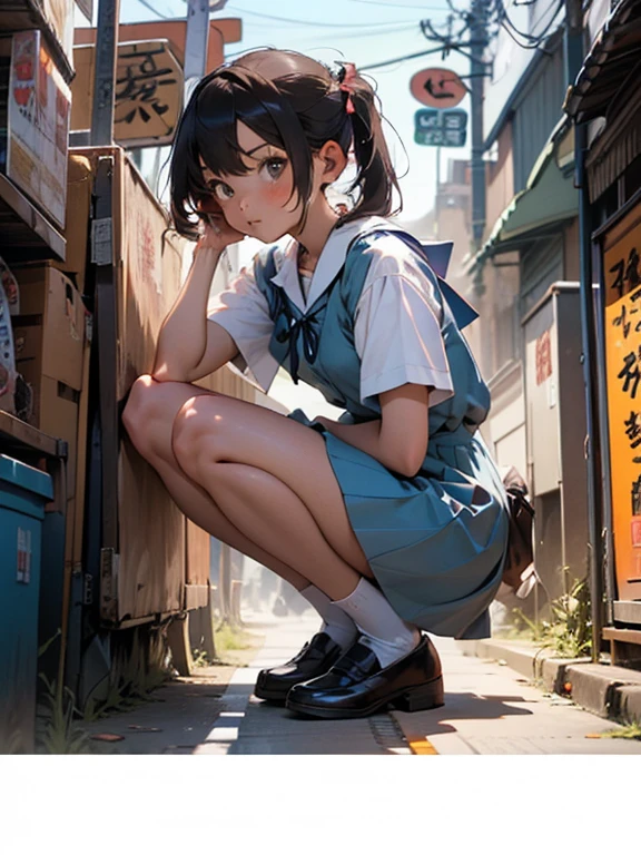 赤いribbon、ribbon、School uniforms、skirt、Slip dress、Slip dress、Tokyo No. 3 中School uniforms、Album artwork，Storytelling Images