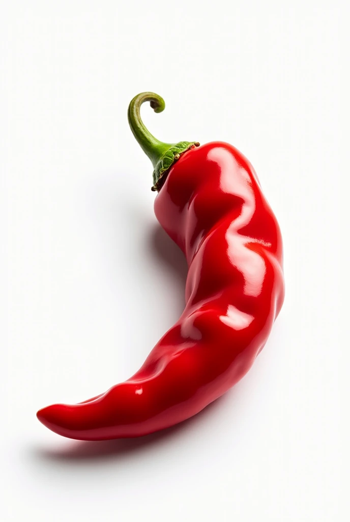 Create me an HD image of kashmiri chilli on white background with some organic touch for advertising