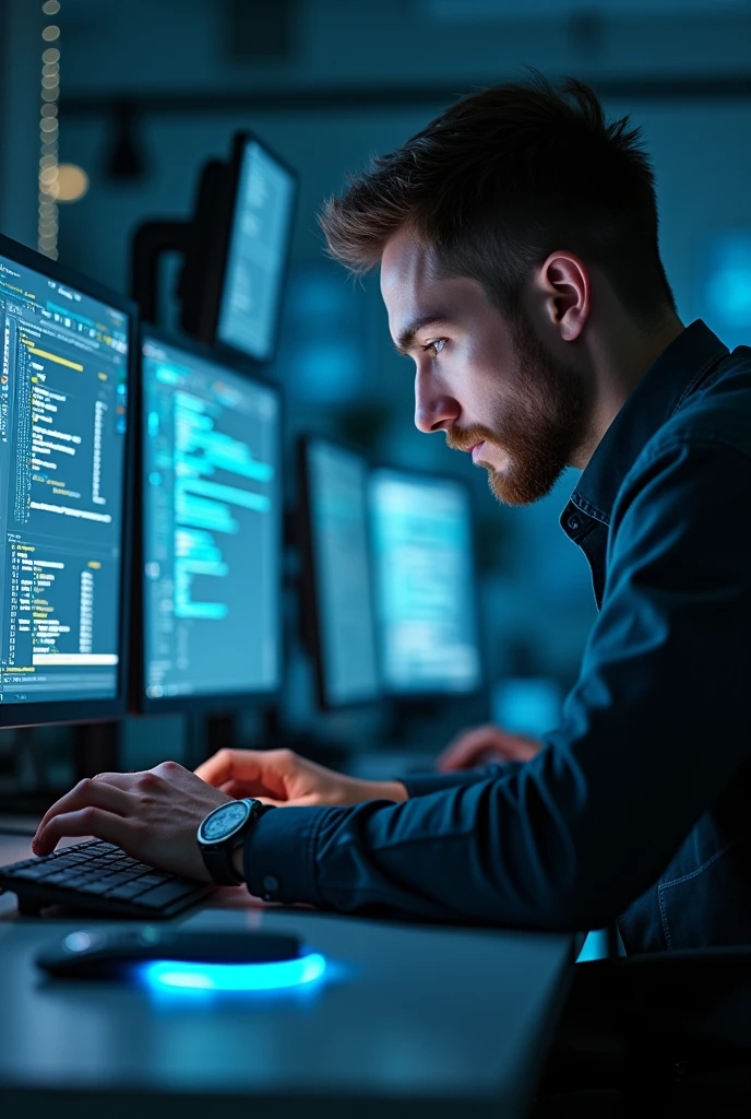 a person operating software on a computer drones and autonomous cars