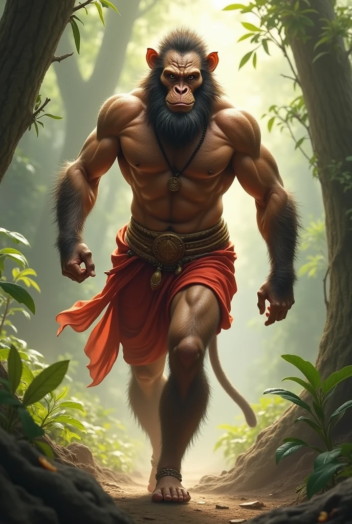 Hanuman ji walking 