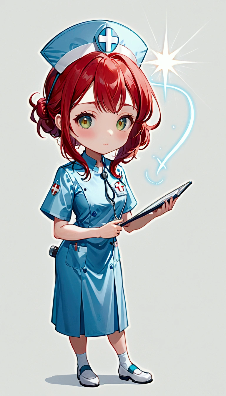 Highest quality、high resolution、High detail、Nurse、Middle-aged sister、whole body、