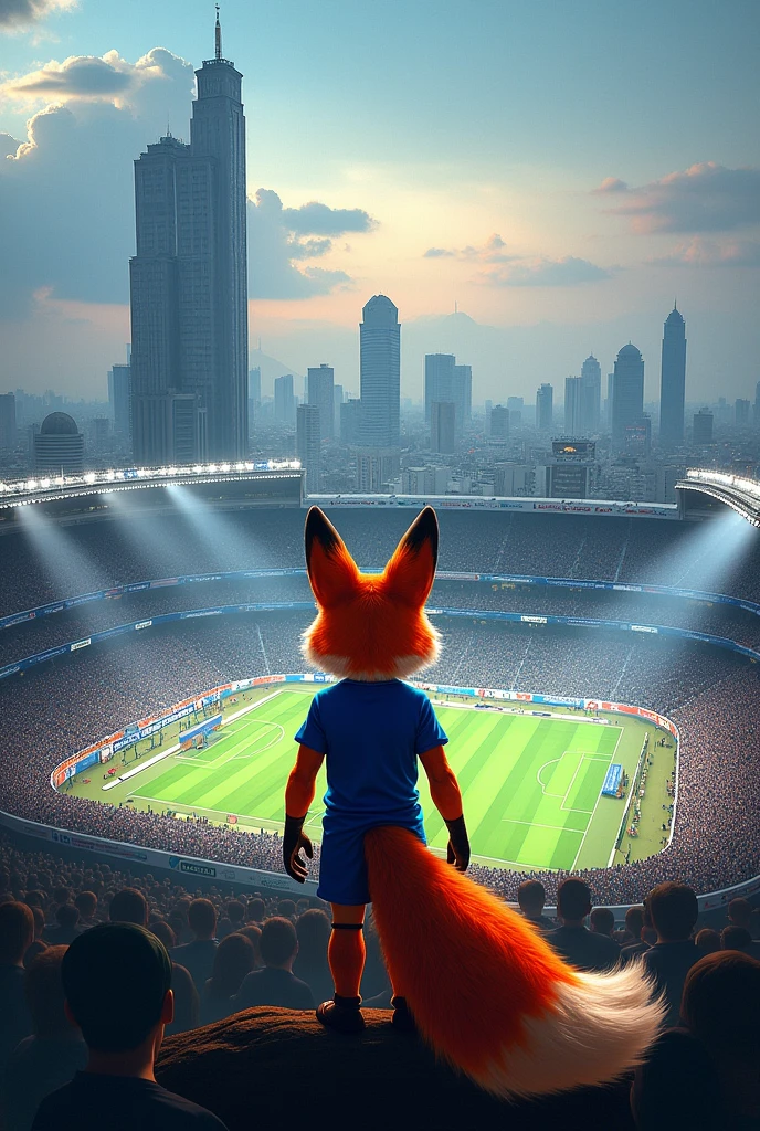 Cruzeiro Stadium with references to fox and titles