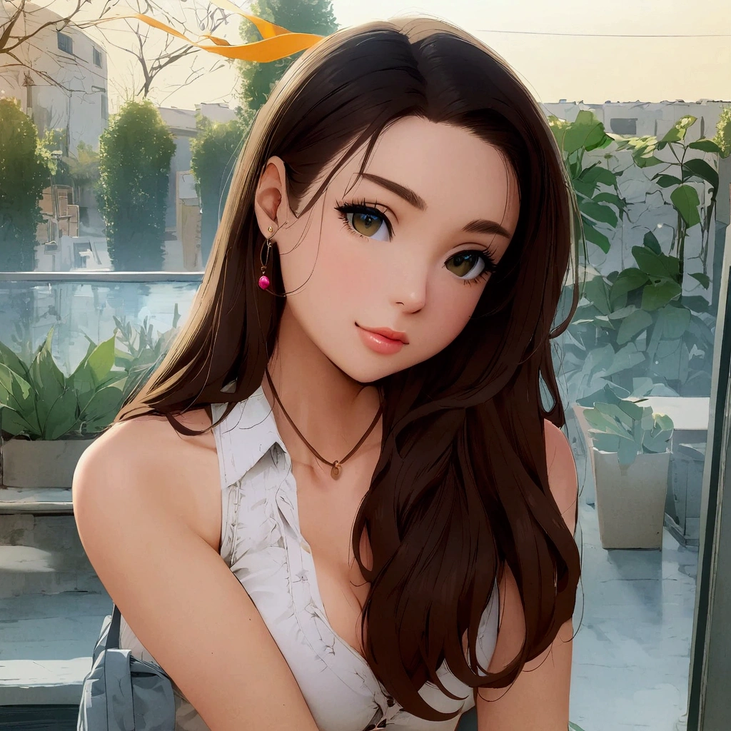 Girl, streamer igumdrop, in manga style