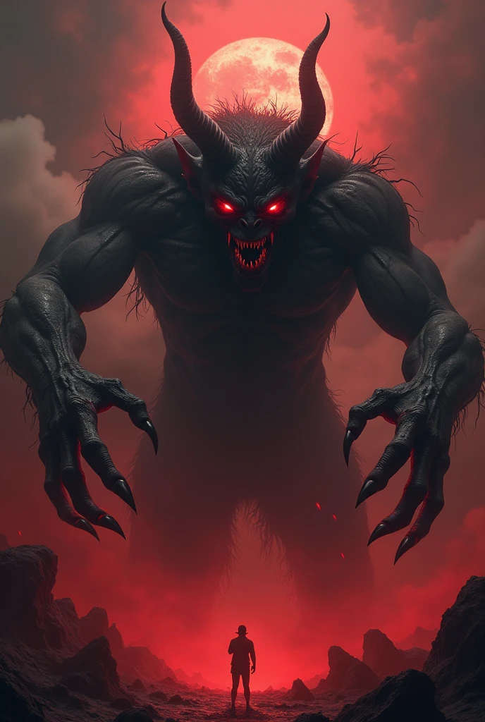 "Generate a powerful fear-themed image for YouTube thumbnail, highlighting a fearsome like social media is  devil and impact youth as the embodiment of danger and destruction to youth. Focus on dramatic details to portray the devil as a formidable destroyer youth that evokes deep anxiety and it impact on youth."
