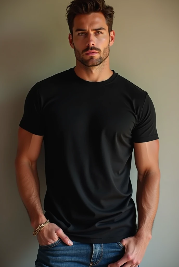 wolfgang novogratz in jeans and black t-shirt 