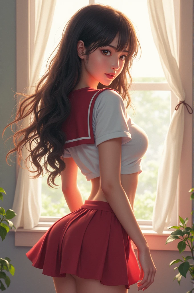 1girl japanese girl 16 year old nsfw cute hot sexy mature woman big ass big breasts dream girl high school student