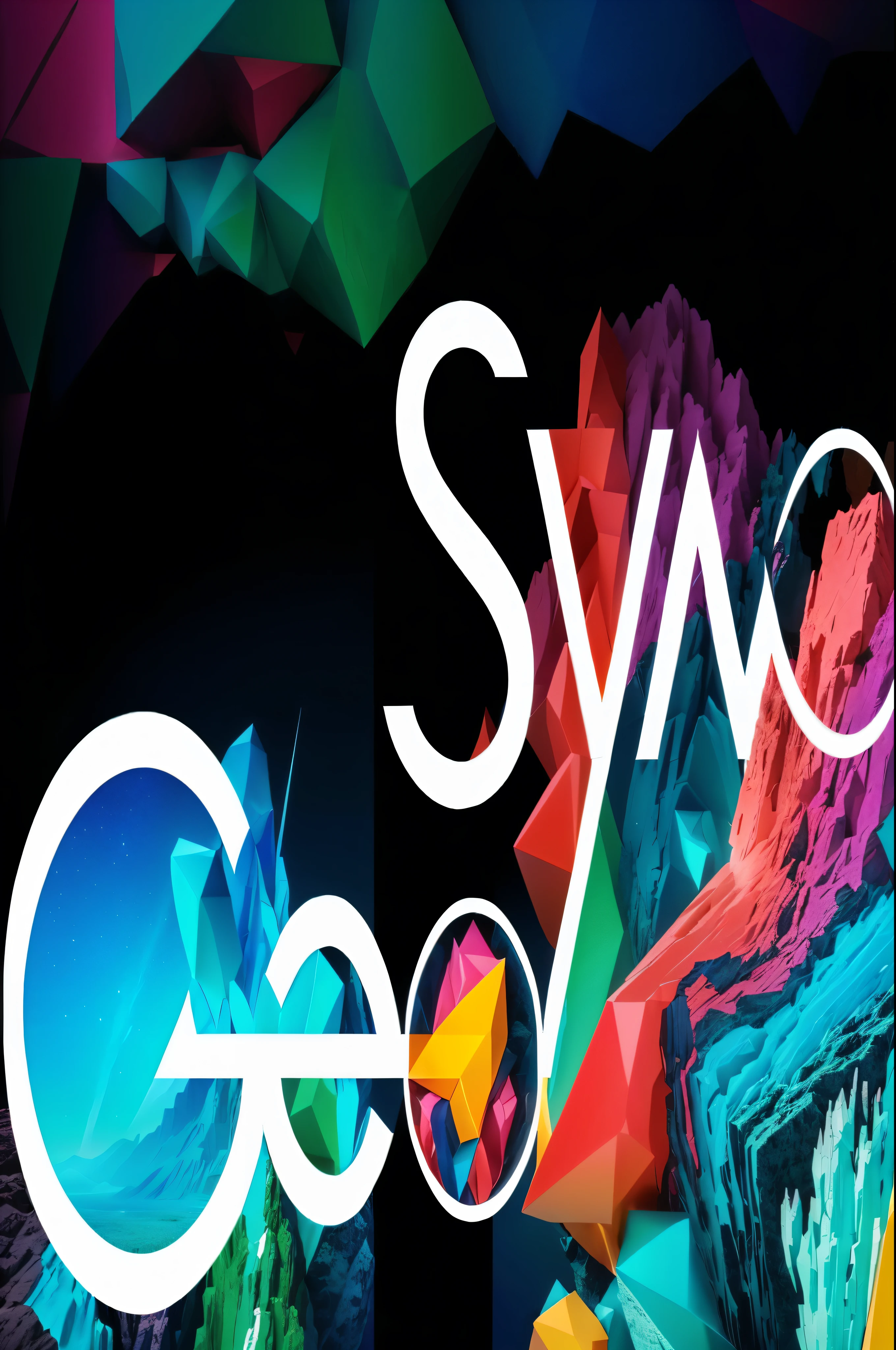 rock, official art works, Stylized digital art, geography, Width, Symmetry logo, stylized layered shapes, symmetry, symmetry feature, website Width, symmetry, header with logo, symmetry 4k, stylishly designed background,Sunset colors