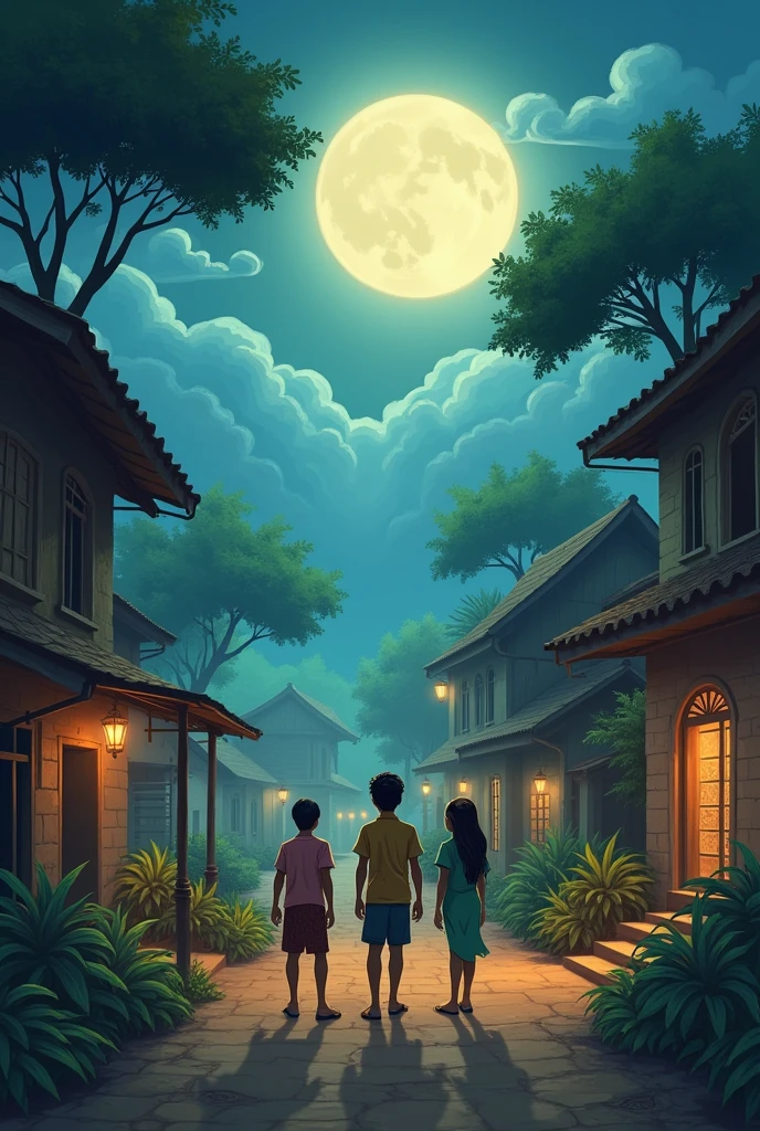 एक समय की बात है किसी गांव में 3 दोस्त रहते थे। अनुराग, सुजल और करन, वो तीनों बहुत बहादुर थे। अगर गांव वालों को कोई भी परेशानी होती थी तो वो तीनों दोस्त मदद के लिए सबसे आगे रहते थे, उनके गांव में सब कुछ ठीक चल रहा था, सब लोग मिलजुल कर रहते थे। एक दिन अचानक गांव में अजीब सी घटना घटने लगी। गांव के बच्चे एक एक करके गायब होने लगे, जो कि एक चिंता का विषय था। इसलिए सभी गांव वाले गांव के चौपाल पर इकट्ठा हुए और इस समस्या के समाधान के लिए बात करने लगे। कफी देर तक बात करने के बाद कारन ने गॉंव वालों को एक बात कही।
क्यों न हम रात में पहरा दें। इससे बच्चों की सुरक्षा भी हो जाएगी, साथ ही हमें ये भी पता चल जाएगा कि बच्चे आखिर जाते कहां हैं?
करन की बात सभी गांव वालों को ठीक लगी, और इस तरह से कभी अनुराग, कभी सुजल तो कभी करन तीनों गांव में पहरा देने लगे। और इस दौरान बच्चों का गायब होना बंद हो गया | एक दिन सरपंच ने सभी गांव वालों को बुलाया और कहा
जब से हमने अपने गांव में पहरे दारी करना शुरु किया तब से गांव के बच्चे कहीं नहीं जा रहे। लेकिन ऐसा कब तक चलेगा। कब तक हमारे गांव के आदमी रखवाली करते रहेंगें। हम इस समस्या को जड़ से निकाल कर फेंकना होगा।
सरपंच की बात सुनकर अनुराग को एक योजना सूझी और उसने कहा की अब रात में वो सभी पहरा नहीं देंगे जिसपर करन ने कहा की रात में सभी छतपर छुपकर देखेंगे की आखिरकार बच्चे कौन चोरी कर रहा है?