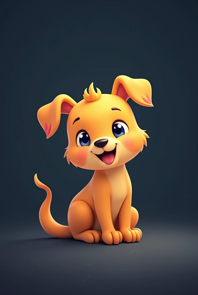 (Most of the background is solid color.),Simple little cute cartoon character picture below,Dark brightness