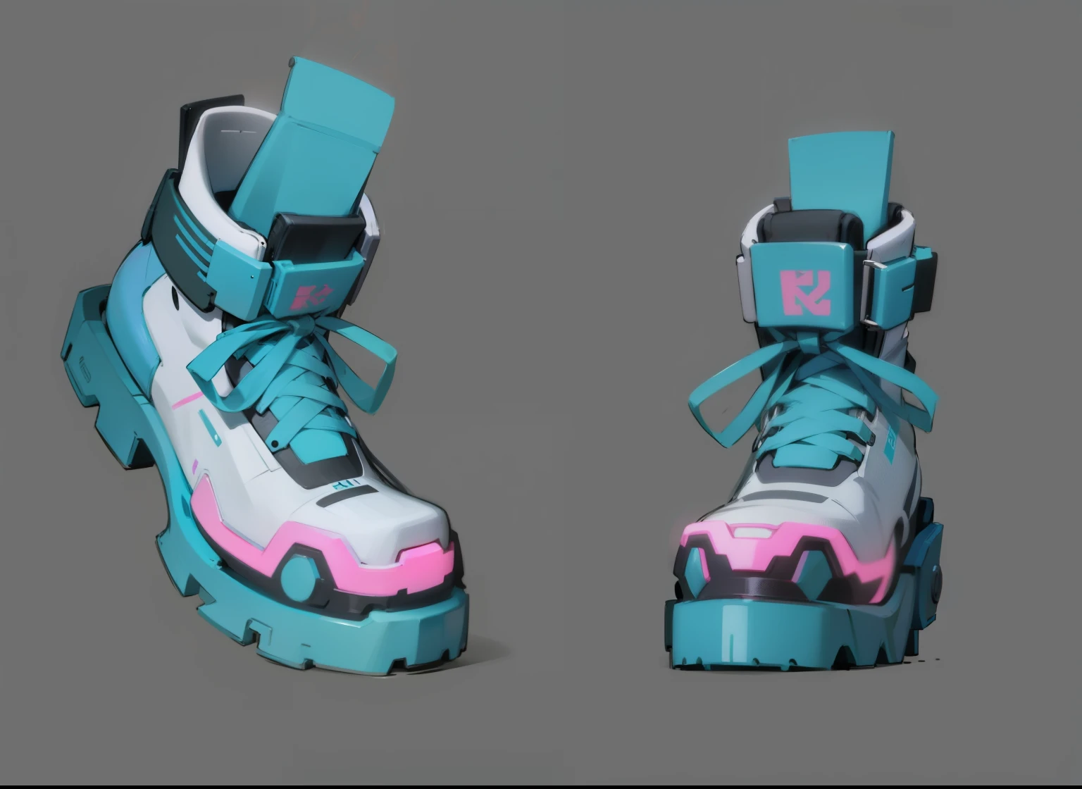  The design of cyberpunk shoes is cool