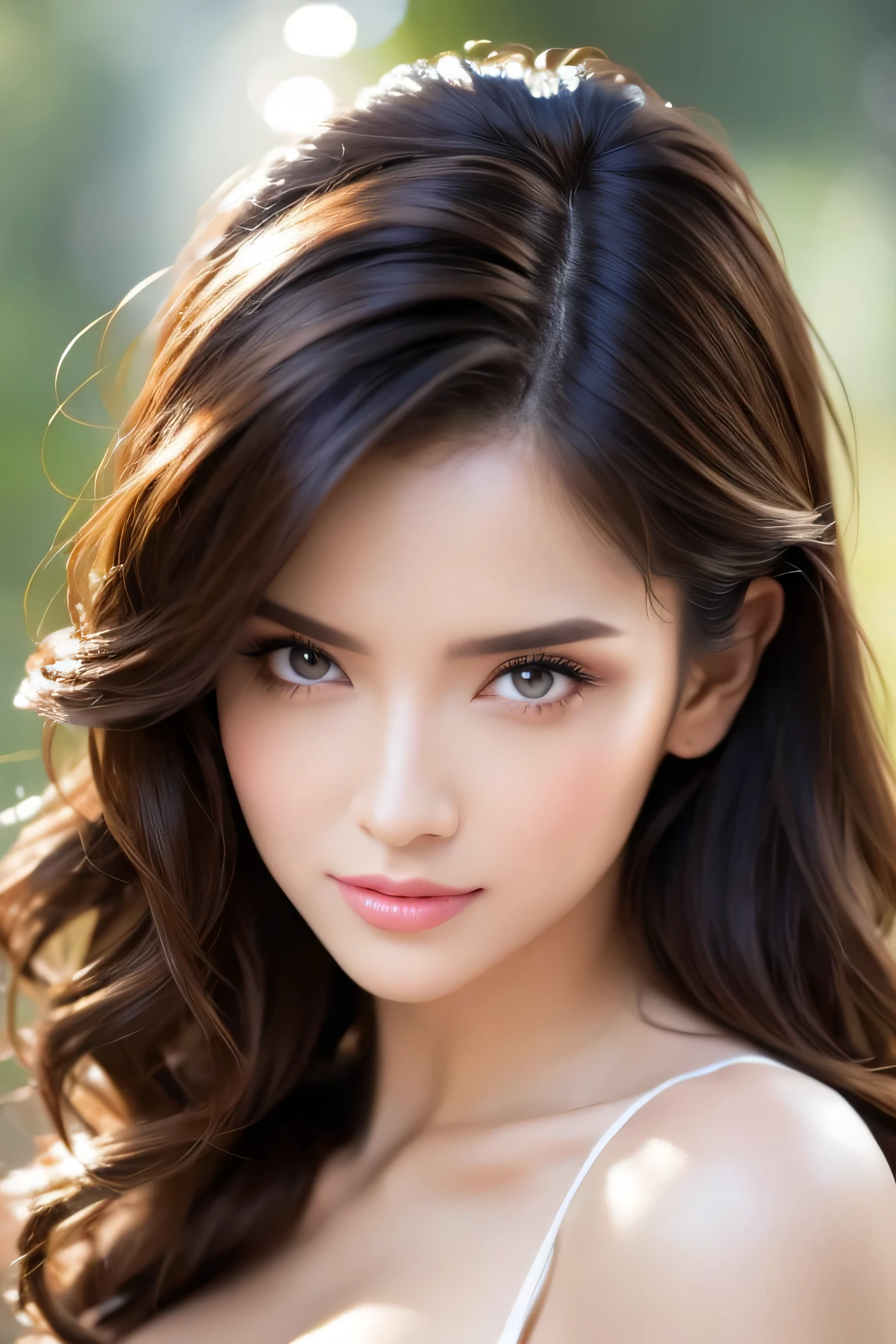 score9_up, score8_up, wide field of view, centered,  seductive, gorgeous young modern fashionable girl with expressive eyes, elegant, cute, blushing, confident,  highly detailed, 4 k, hdr, sharp focus, high resolution, excellent composition, cinematic atmosphere, precise correct anatomy, slender but curvy body, aesthetic, high detail of the face image, very detailed and sharp facial features and expressions, very detailed and shinning glossy eyes, very detailed and shinning natural hairs, very detailed and perfect natural medium breasts, hint of cleavage, solid colour background, colour splashes on the background, wearing fashionable clothes, matching fashion accessories, bracelet, soft make up, vibrant and colouful,  full body shot ,better photography, 